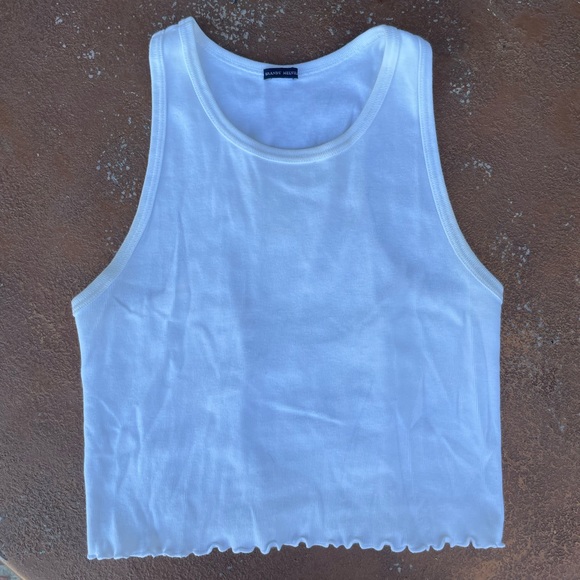Brandy Melville white cropped top - Picture 3 of 5
